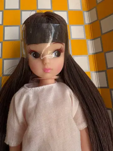 [주말 한정 판매] 복각판 초대 리카짱 인형 [리카짱 캐슬] 짙은 갈색