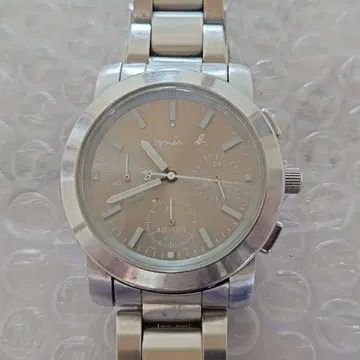 에네스베 남성용 손목시계 실버 스테인리스