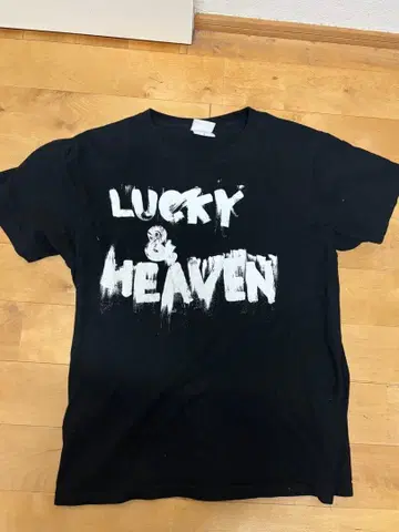 크로마니욘즈 라이브 T셔츠 LUCKY & HEAVEN 블랙 S사이즈