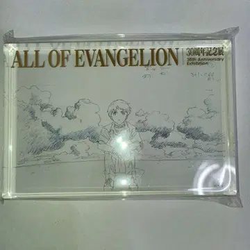 이카리 신지 금박 아크릴 블록 ALL OF EVANGELION