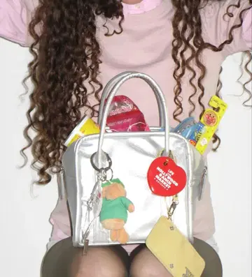 yeomim 미니 박스 백 실버 새상품