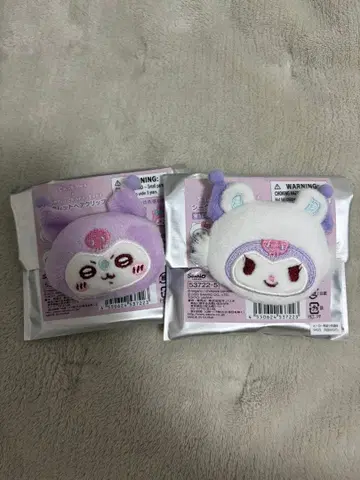 산리오 치이카와 (먼작귀) 헤어 클립 모몽가 쿠로미