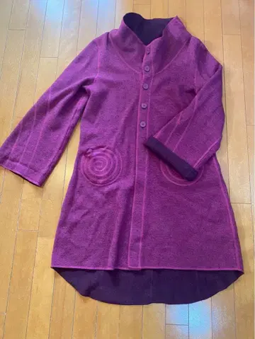 [ 컨디션 최상 ] KLYN yoshiki 리버서블 니트 코트 울