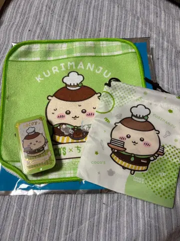 치이카와 코스 콜라보 밤만쥬 미니 타월 슬라이드 케이스