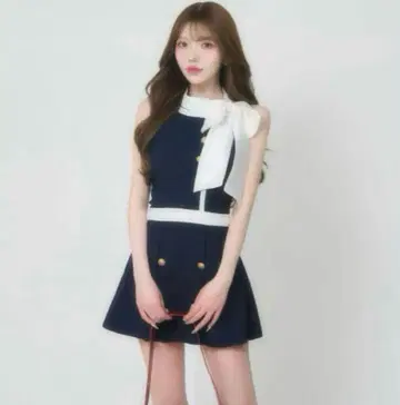 BELEAR MIMI 여성용 민소매 트위드 미니 원피스