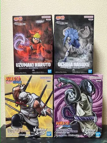 NARUTO 나루토 사스케 오로치마루 킬러 비 피규어 4종