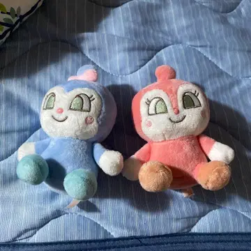 호빵맨 폭신폭신 컬러 마스코트 2개 세트