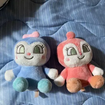 호빵맨 폭신폭신 컬러 마스코트 2개 세트