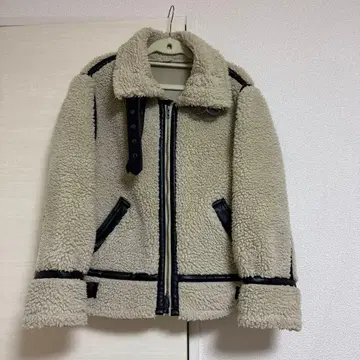 ungrid 보아 무스탕 블루종 S 사이즈