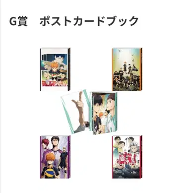 하이큐!! happy 복권 G상 엽서북 전5종 컴플리트