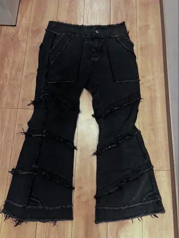 블랙 부츠컷 데님 L 사이즈