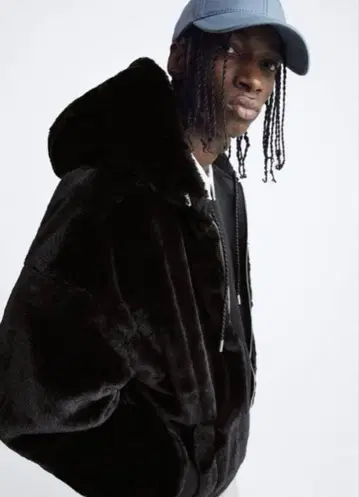 ZARA 리버서블 봄버 자켓 퍼 자켓