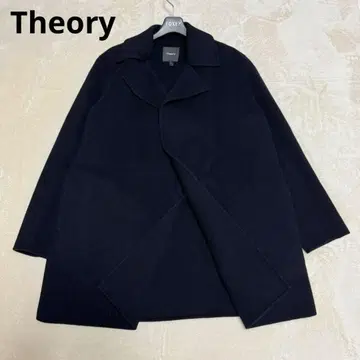 새상품급 띠어리 더블 페이스 오픈 코트 캐시미어 혼방