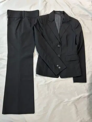 COMME CA ISM 블랙 팬츠 수트 포멀