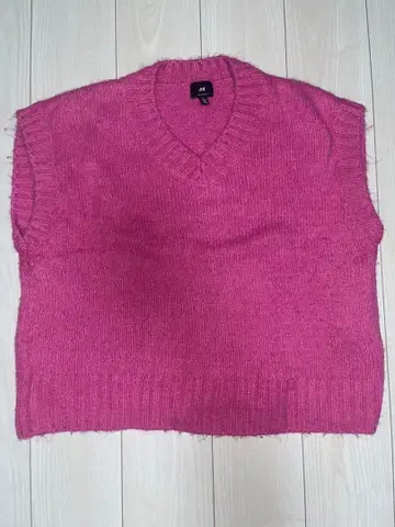 H&M 릴랙스 핏 핑크 니트 M