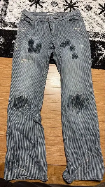 넘버나인 히코리 팬츠 그런지 데님