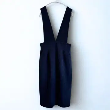 그린 라벨 V넥 살로펫 스커트 네이비 F