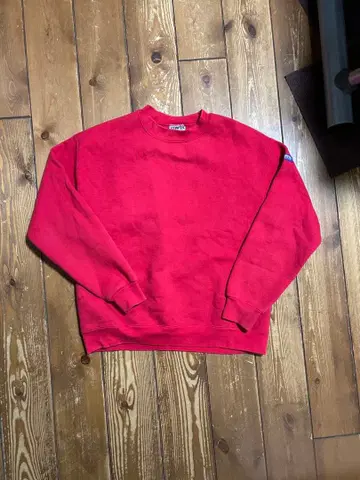 Made in USA EDWIN 레드 맨투맨 구제 의류 빈티지 짧은 기장