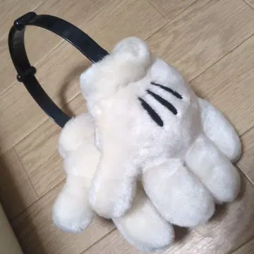 레어 디즈니 미키의 손 귀도리 이어머프 화이트