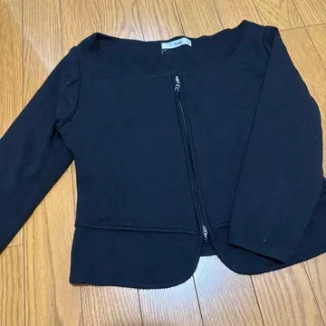 르네 블랙 집업 가디건 긴팔 36 자켓 볼레로