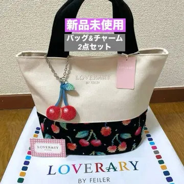 [ 새상품 ] FEILER 러브러리 체리 도트 백 & 참 2