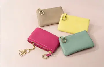 미사용 새상품 소메스 안장 피콜로 슬림 파우치 핑크