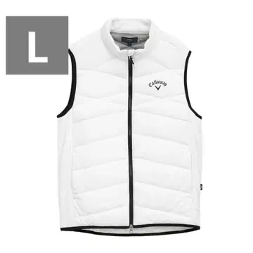 캘러웨이 충전솜 베스트 화이트 남성용 새상품 미사용 L 사이즈