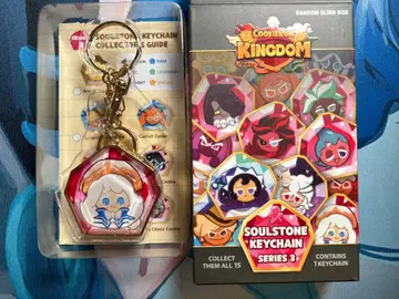 쿠키런 크림 퍼프맛 쿠키 서울 스톤 키링