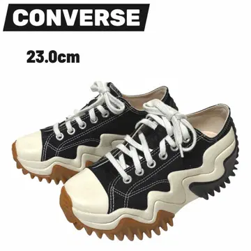 한국 한정판 컨버스 CONVERSE 통굽 란스타 모션 블랙 23.0