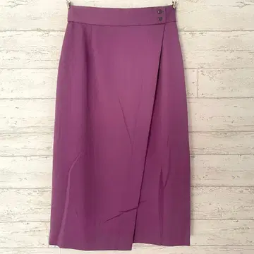 언타이틀 UNTITLED 내로우 스커트 [ XS ] 랩 고급 슬릿