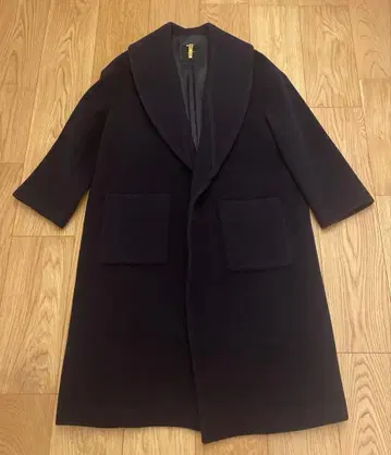 Spick & Span 다크 네이비 롱 코트