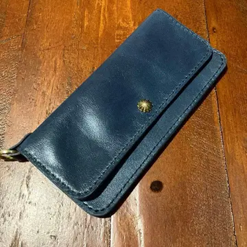 천연 가죽 지갑 올 가죽 트래커 지갑 가죽 공예 핸드메이드