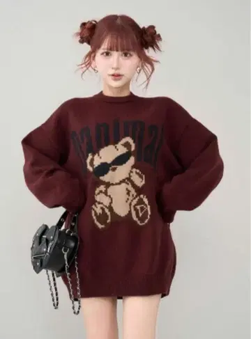 Darich 다리치 Danimal 베어 니트 풀오버