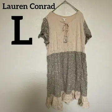특가 즉시 구매 OK Lauren Conrad L 사이즈 반팔 원피스