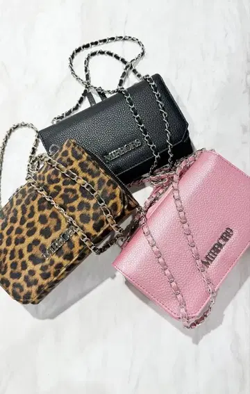 MIRROR9 미러나인 체인 월렛 핑크