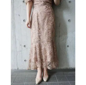 새상품, 택 포함 MERCURYDUO 레이스 이레헴 머메이드 스커트