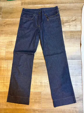 살바토레 페라가모 데님 팬츠 월렛 체인 포함 L 사이즈