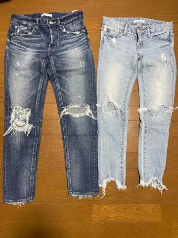 마우지 데미지 데님 25인치