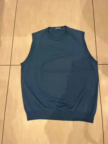 malo 파랑 슬리브리스 베스트 캐시미어 100%