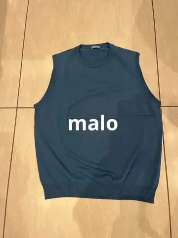 malo 파랑 슬리브리스 베스트 캐시미어 100%