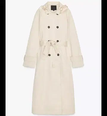 ZARA 롱 기장 스카프 트렌치코트 M