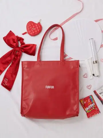 FURFUR 레드 토트백