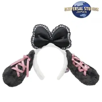 USJ 스누피 벨 머리띠 블랙 리본 & 핑크 리본 단종품