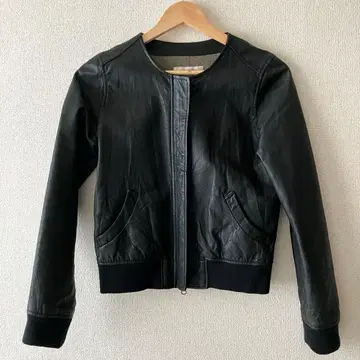 green label relaxing 가죽 자켓 돈피 40