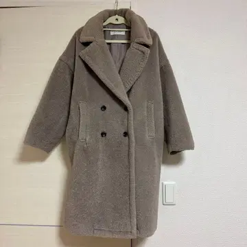 JEANASIS 지나시스 핑크 베이지 보아 코트 F