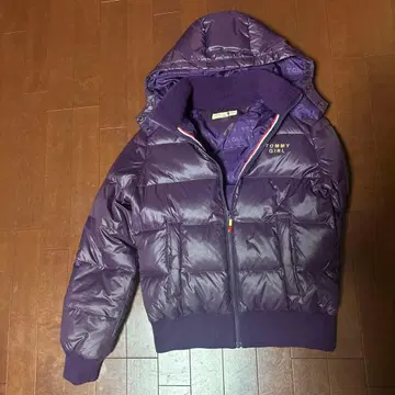 토미걸 후드 부착 다운 자켓 M