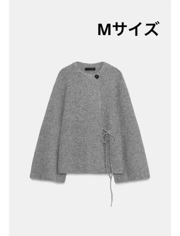 ZARA 슬릿 슬리브 니트 자켓