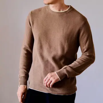 크루치아니 코튼 크루넥 니트 52