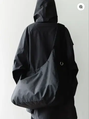 블랙 나일론 숄더백