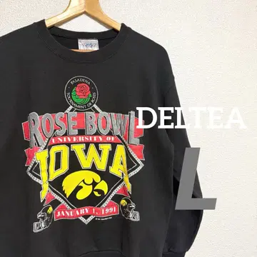 [ L ] 구제 맨투맨 칼리지 미식축구 90s 블랙